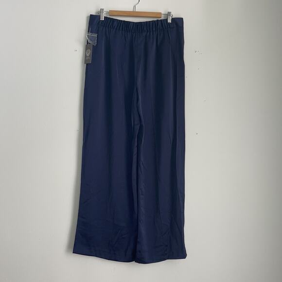 NWT Vince Camuto satin wide leg elastic waist dress trouser pants sz 12 - Picture 7 of 7
